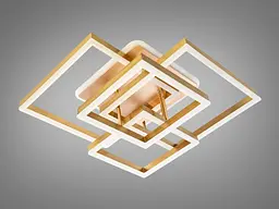 Стельова люстра LED Diasha 7001G LED 3color mmer 7001G, 145W, 3 кольори, золото, хай-тек стиль - мініатюра 4