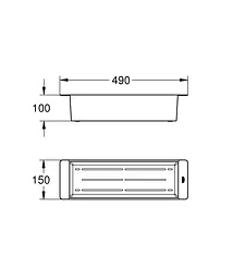 Багатофункціональний колландер 490 мм Grohe 40853SD0, Нержавіюча сталь - мініатюра 5
