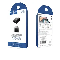 Адаптер Hoco UA5 Type-C to USB converter Black