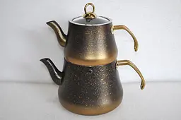 Двоярусний чайник O.M.S. Collection 8200-M Gold (0,8/1,8 л.)