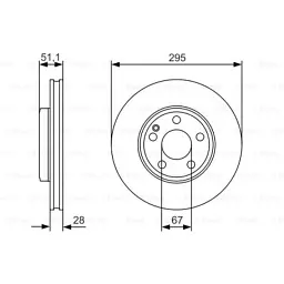 Гальмівний диск Bosch 0 986 479 A01 - мініатюра 5