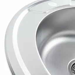 Кухонна мийка з нержавіючої сталі Valeso декор 490 (0,8/180 мм), Decor - мініатюра 5