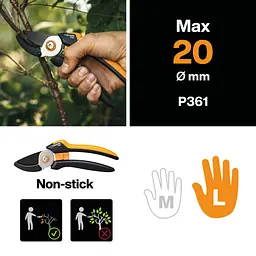 Секатор контактний Fiskars Solid L P361 (1057165) - мініатюра 2