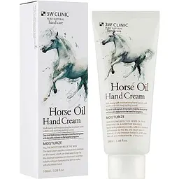 Крем для рук 3W Clinic Horse Oil Hand Cream зволожуючий з кінським жиром 100 мл - мініатюра 2