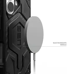 Чохол протиударний UAG Monarch Pro MagSafe для iPhone 16 Carbon Fiber Red 11449311F4242 - мініатюра 7