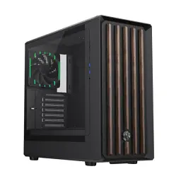 Корпус GameMax Claw 460, Wood/Black, без БЖ, Mid Tower, для ATX / MicroATX / Mini-ITX, 1xType-C / 2xUSB 3.0, макс. CPU - 175 мм / VGA - 420 мм, 3x140 мм ARGB / 1x120 мм ARGB, бічна панель із загартованого скла, ARGB/PWM хаб - мініатюра 2