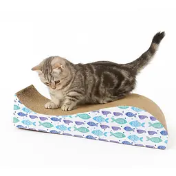 Happet Картонна кігтеточка "AZIZI"+Котяча м'ята, 41x20,5x7 см (DK12) - мініатюра 3