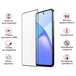 Скло захисне BeCover Infinix Smart 10 (X6725) Black (714757) - миниатюра 3