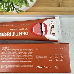 Зубна паста Geldis Sensitive для чутливих зубів (фтор 1450, смак кориці) 100 мл - мініатюра 2