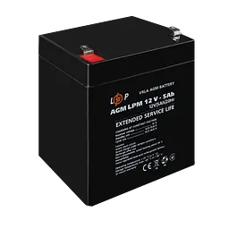 Акумулятор AGM LPM 12V - 5 Ah - мініатюра 4