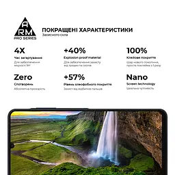 Захисне скло на Samsung Galaxy A06 (A065) з олеофобним покриттям, Pro, повне проклеювання, антистатичний і пиловідштовхуючий шар, 9H, самоклеючеся, 2.5D, на весь екран, антистатичний клей, ArmorStandart (ARM80170) - мініатюра 5