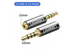 Перехідник Ugreen аудіо 3.5 mm штекер to 2.5 mm роз'єм (20502) - мініатюра 5