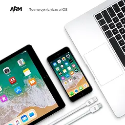 Кабель ArmorStandart AMQGJ2 Lightning to USB Type-C Cable 1m white (ARM58524) - мініатюра 2
