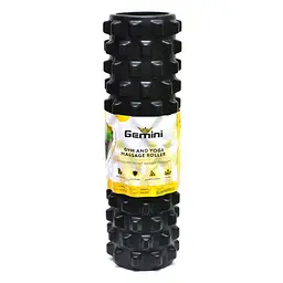 Ролер для йоги та пілатесу Grid Bubble Roller Gemini Sport G0010-BK 45х14 см - мініатюра 3