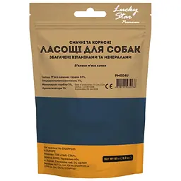 Ласощі для собак Lucky Star м'яке качине в'ялене м'ясо 11 см 85 г (4820111434138/4820281500022) - мініатюра 2