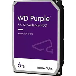 Жорсткий диск Western Digital Purple 6TB 3.5" 5400 rpm 256MB SATAIII (WD64PURZ)