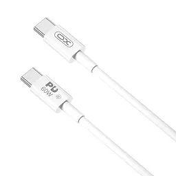 USB Кабель XO NB-Q190A Type-C-Type-C PD 60W 3A 1.0m Білий