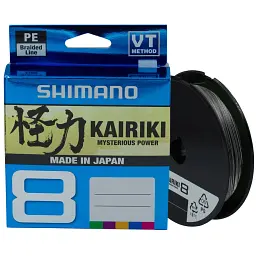 Шнур Shimano Kairiki 8 PE 150 м (Steel Gray) 0.19 мм 12.0 кг