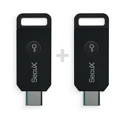 Апаратні ключі SecuX PUFido Clife Key (2FA) сертифікований за стандартом FIDO2, USB Type-C набір з 2 шт. (B0F32FWR2N-2) - мініатюра 2