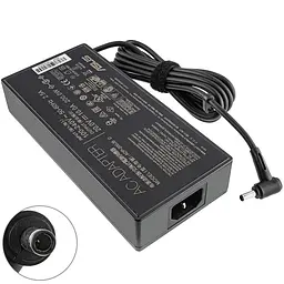 Блок живлення для ноутбука ASUS 20V 10A 200W 4.5x3.0мм-PIN чорний RECTANGULAR