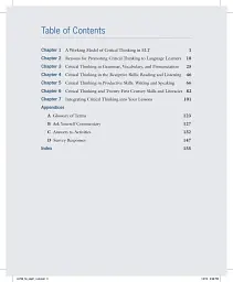 Critical Thinking in ELT. A Working Model for the Classroom - мініатюра 3