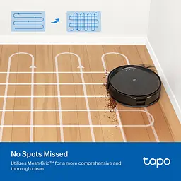 Робот-пилосос TP-Link TAPO RV 20 MAX LIDAR з підтримкою вологого прибирання + док-станція - мініатюра 8