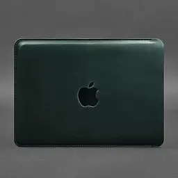 Шкіряний чохол BlankNote для MacBook 14 дюйм Зелений Crazy Horse - мініатюра 5