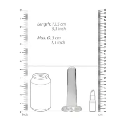 Фалоімітатор Realrock Crystal Clear Dildo 5.3" 13.5 см прозорий - мініатюра 4