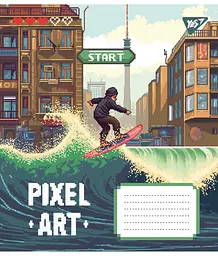 Набір зошитів Yes Pixel art А5 в клітинку 12 аркушів 25 шт. (767196) - мініатюра 5