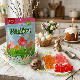 Желейні цукерки Amos Peelerz Gummy Tulips 65г - мініатюра 3