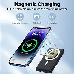 Портативний зарядний пристрій Yagopal MagSafe бездротовий магнітний 10000 мА·год 15 Вт - мініатюра 3
