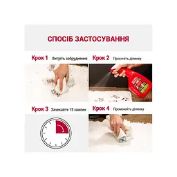 Спрей-знищувач Nature's Miracle Advanced Stain and Odor Eliminator. Sunny Lemon Scent для видалення плям і запахів від котів 946 мл - мініатюра 5