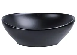 Раковина накладна Qtap Dove 415x340x140 мм, Matt Black, овальна, без донного клапана QT06116062AMB - мініатюра 3