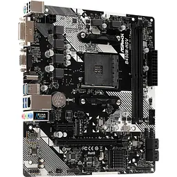 Материнська плата ASRock B450M-HDV R4.0 (AM4/B450, 2xDDR4, PCIex16, DVI-D/HDMI/VGA, 4xSATAІІІ, M.2, GLan, 8ch, mATX) - мініатюра 4