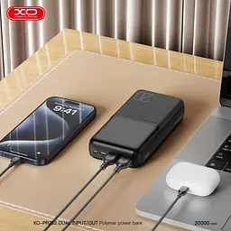 Зовнішній акумулятор XO PR252 20000mAh 10W Black (714804) [172646] - мініатюра 4