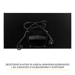 Витяжка повновбудована WEILOR LUNA WBG 56 BLACK - мініатюра 11