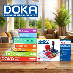 Конструктор DOKA електронний 162 схеми (D70714) - мініатюра 4