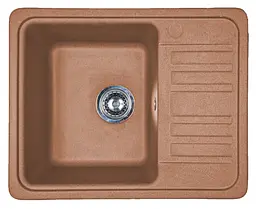 Кухонна мийка Adamant SMALL terra-cotta 570x455x180 мм, з крилом 57 см - мініатюра 1