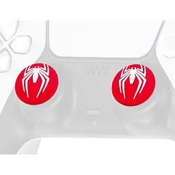 Накладки на стіки Thumb Grips 2-pack for PS4-PS5-Xbox White Spider [122995] - мініатюра 3
