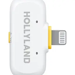 Мікрофонна радіосистема Hollyland LARK A1 Combo 2TX + RX/Lightning + RX/USB-C Ivory White [164070] - мініатюра 6