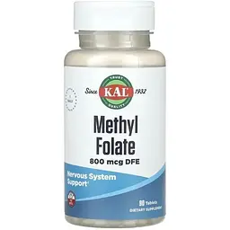 Амінокислота Methyl Folate 800 mcg, 90 таблеток KAL vit0003998 - мініатюра 2