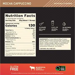 Сироватковий протеїн Optimum Nutrition Whey Gold Standard Mocha cappucino 2.27 кг - мініатюра 4