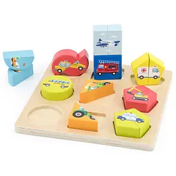 Головоломка з блоків New Classic Toys Транспорт (10462) - мініатюра 2