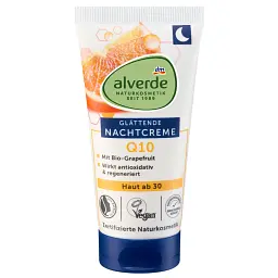 Нічний крем Alverde Naturkosmetik Q10 з органічним грейпфрутом та обліпихою 50 мл - мініатюра 3