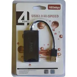 Концентратор Atcom USB TD4005 4port black (10725) - мініатюра 3