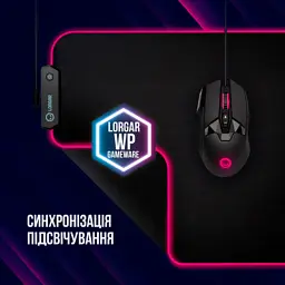 Килимок для мишки Lorgar Steller 919 RGB USB Black (LRG-GMP919) - мініатюра 10