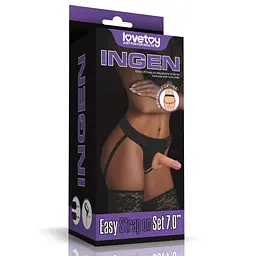 Страпон Ingen Easy Set 18 см (тілесний) - мініатюра 2