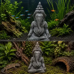 Декорація Hobby Mitra 12x8x20 см східна Zen-статуя для акваріума і тераріуму (41721)
