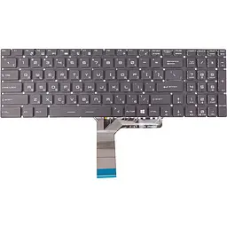 Клавіатура для ноутбука MSI GE72VR Series, чорна, підсвічування (KB315802)