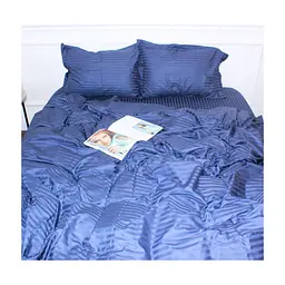 Постільна білизна MirSon Satin 30-0020SmokyBlue 160х220 Сімейний (2200005255384) - мініатюра 4